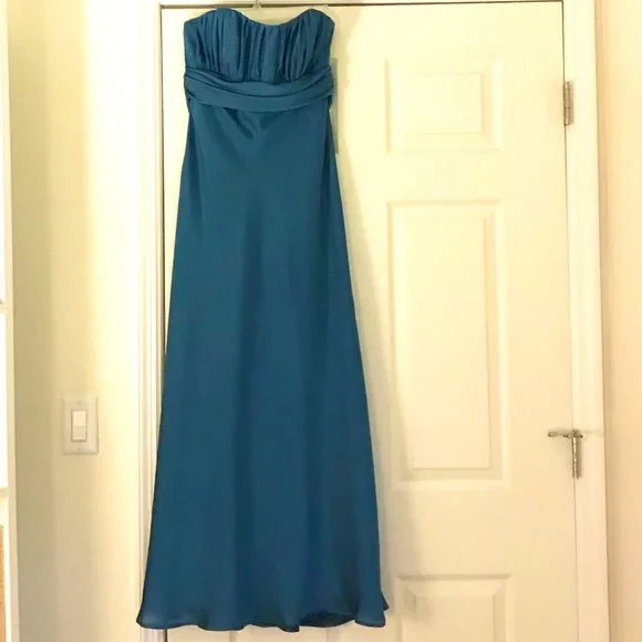 true sage bridesmaid dresses Fabulous Teal Wedding Dress with Intensive Beaded Lace Appliqué